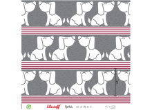 Bio Jersey Lillestoff - Enno und Streifen grau